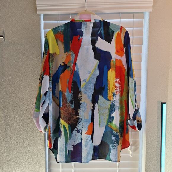 Ali Miles Size M Button Up Shirt/blouse - Picture 7 of 7